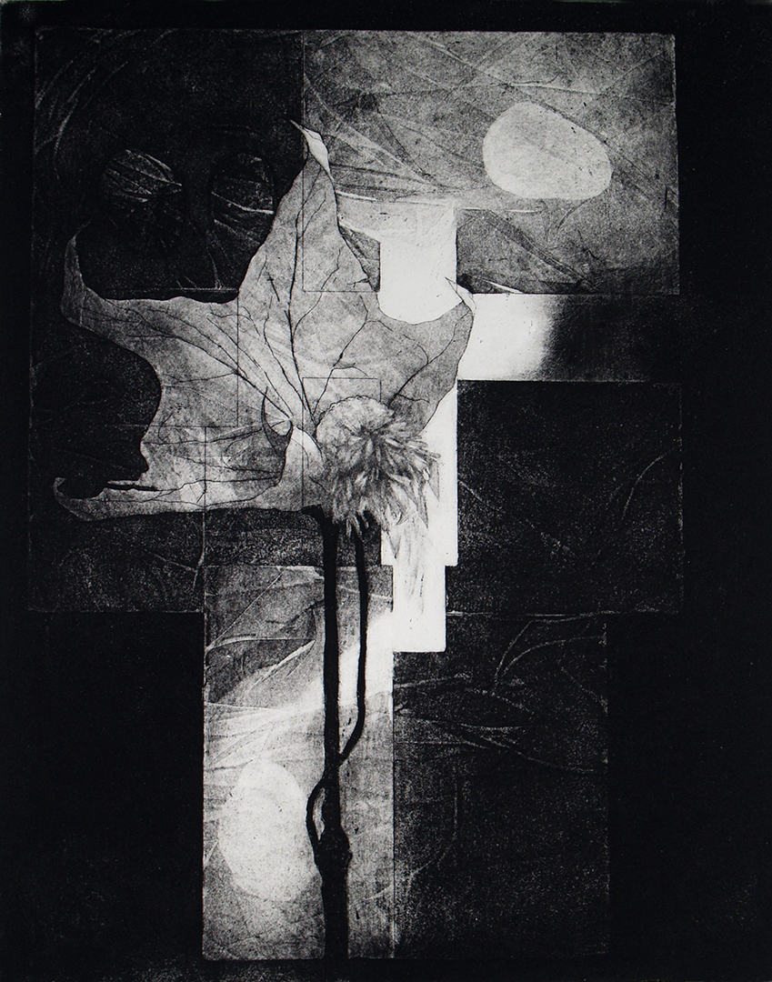 Letting Go 2000. Etching and Aquatint. 17x13ins